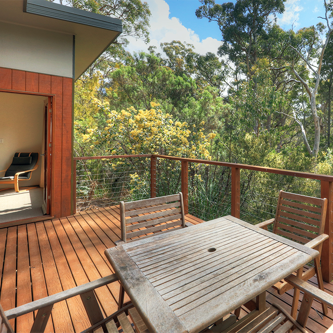 Deluxe Spa Chalets: Bush View